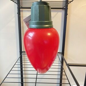 Large 13"‎ Blow Mold Bulb Light White LED Holiday Jumbo Christmas Ornaments Red